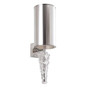 Eurofase 17773-034 Luxuria 1-Light Wall Sconce, Chrome/Silver