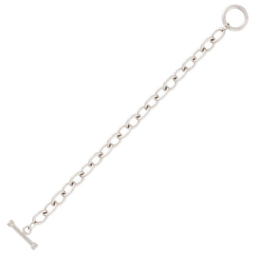 Rembrandt Sterling Silver Toggle Bracelet 7 inches