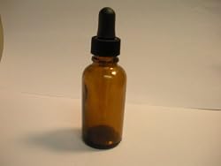 Amber Glass Bottles with Glass Droppers - 2 Each - 4 Oz Capacity