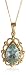 9ct Yellow Gold AMP330943 Ladies Blue Topaz Pendant & 18