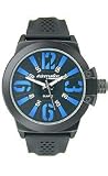 Adrenaline Analog 3-Hand Black/Blue Men's watch #AD1036