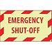 Graphic Machine Labels - Emergency Shut-Off