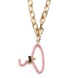 nOir Barbie Hanger Charm Necklace