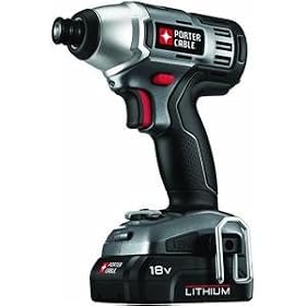 Porter-Cable PCL180IDK-2 Tradesman 18V Lithium Cordless Impact Driver w/ Two Batteries: Home Improvement