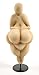 Parastone Prehistoric Female Venus of Lespugue Replica Statue on Stand Aged White FInish