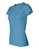 Ladies Semi-Sheer Longer Length Crewneck T-Shirt