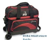 BSI Red Black 2 Ball Roller Bowling Bag by BSI