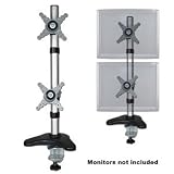10 24 LCD Monitor/TV Adjustable Vertical Pole Desk Mount w/Tilt Dual Brackets Support up to 2 LCDs! 31j5vPv1E9L. SL160 10 24 LCD Monitor/TV Adjustable Vertical Pole Desk Mount w/Tilt Dual Brackets Support up to 2 LCDs!