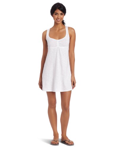 Speedo Women's Active Tank Dress Coverup, White, X-Large