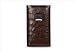 Apple iPhone 3G/3Gs Ribbon Leather Case by OCTO - Dark Brown Embossed