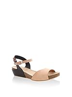 Mtng Sandalias de cuña (Negro)