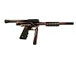Phantom Stock Class Pump Paintball Gun - 45 Grip VSC- Red/ Black Acid Wash