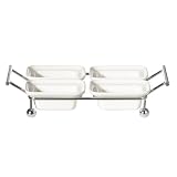 Porcelain 4-Section Relish Servers