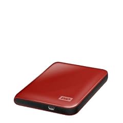 Western Digital Festplatten 2,5 Zoll USB Festplatte Western Digital My Passport Essential 500 GB WDBAAA5000ARD, Rot (Hochglanz)