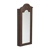 IMAGE OF SEI Palace Wall-Mount Wooden Jewelry Armoire, Espresso