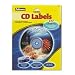 NEATO CD/DVD Laser/Inkjet Labels, Glossy White, 20/Pack (FEL99943DTOP);
