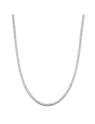 Sterling Silver Python Popcorn Necklace (1.6mm, 30 inch)