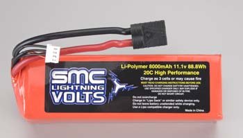 11.1V 8000mAh 20C LiPo Battery, TRA