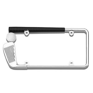 Cruiser Accessories Golf Club Chrome Painted License Plate Frame