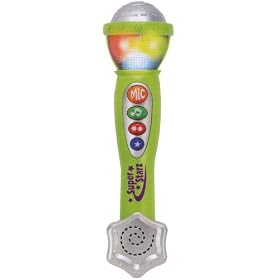 Toy Music Pop Star Microphone: Working Microphone that has a singing, cymbals, music and drum mode. by Drums