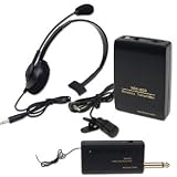 Professional Wireless Headset and Lavalier/Clip-on Karaoke Microphone System