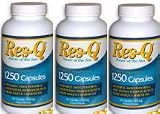 Res-Q 1250 - Highest Grade EPA & DHA, Essential Omega-3 Fatty Acids on the Market Today (3) Bottles 200 Capsule