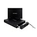 ICY DOCY MB559UEA-1SB - 3.5 SATA to Firewire 400 & USB 2.0 Removable Aluminum External Hard Drive Enclosure - Matt Black