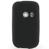 Silicone Gel Skin BLACK Sleeve Rubber Soft Cover Case for HUAWEI U8150 COMET (T-MOBILE) [WCC633]