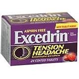 Excedrin Tension Headache 24 Caplets Pack of 4 (96 Caplets)
