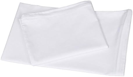 Ibestuff 100% Pure Cotton Zippered Pillowcases Easy Care Protect from dust mite, Bed Bugs and allergens 2-Pack White (Queen Size 20*30 inches )