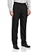 John Henry Men's Double Pleat Modern Fit Crosshatch Microfiber Pant