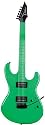 Dean Custom Zone Solid Body Electric Guitar, 2 Humbuckers Florescent Green