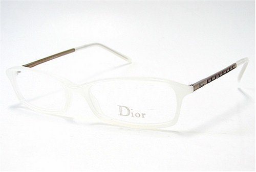 Click here to buy CHRISTIAN DIOR 3107 STRASS White Opal 66P Optical Frame Eyeglasses 50x15 by Christian Dior.
