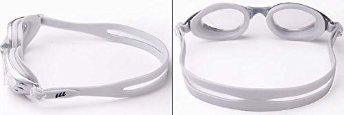 myopia goggles swimming goggles anti-fog big box waterproof men and women / children (Silver transparent)