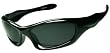 Herren Sport Sonnenbrille "Giant" in schwarz, mit Kunststoffrahmen, bikerbrille radfahrerbrille sportbrille, extra large No. 4002-2