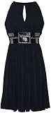 Stretch Jersey Knee-length Holiday Party Cocktail Dress Sequin Trim