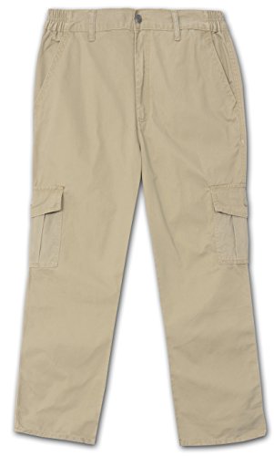 Full Blue Side Elastic Big and Tall Cargo Pant