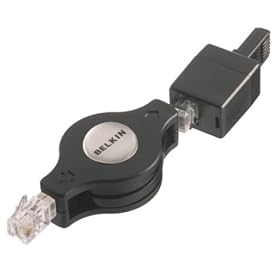 Belkin Telephone Modem Cable RJ11 Retractable 1M50