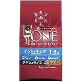 ネスレ　ピュリナワン　インドアドッグ　1～6歳　チキン＆ライス　1kgの画像