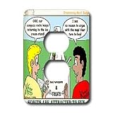 Rich Diesslins Funny KNOTS Scouting Cartoons - Scouts are Attracted to Fun - Orienteering - Light Switch Covers - 2 plug outlet cover
