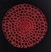 Red Classic Crocheted Hair Bun Cover XL