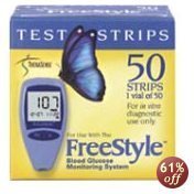 FreeStyle Diabetic Test Strips - 50 Strips (Mail Order)