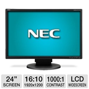 EA241WM-BK 24-Inch Wide LCD with DVI Speaker (Black)