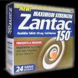Zantac 150 Tablets Maximum Strength relieves Heartburn   24 tablets