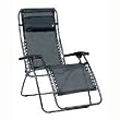 Patio Recliner Chairs - Lafuma 46970 Mesh RSX Zero Gravity Outdoor Folding Patio Recliner Chair - Black - XL