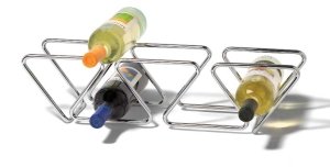 Dunbar Infinity 7 Bottle Wine Rack, Chrome
