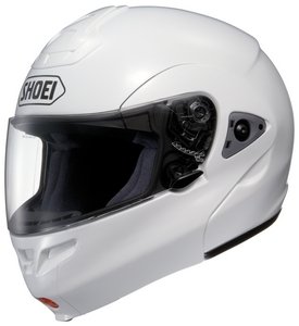 Shoei MULTITEC FLIP-UP Crystal White SIZE:MED Full Face Motorcycle Helmet