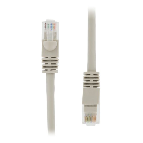 6 FT RJ45 CAT (6E) 550MHZ MOLDED ETHERNET NETWORK PATCH CABLE - GRAY - Lifetime Warranty