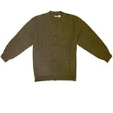 D'Avila Big & Tall Cable Cardigan Sweater-Charcoal