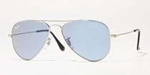 Ray-Ban RB 3044-W3177 'SMALL METAL AVIATOR' SILVER SUNGLASSES WITH G15XLT LENSES